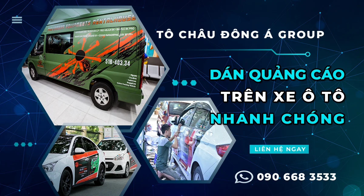 Dán Quảng Cáo Trên Xe Ô Tô