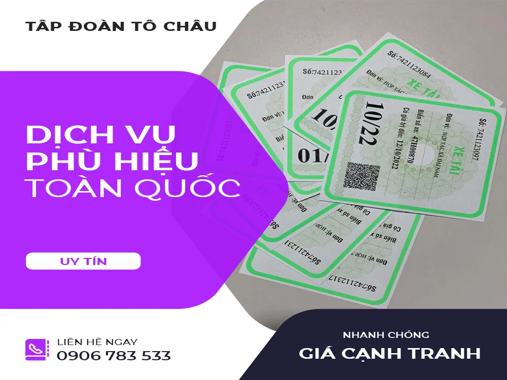 Dịch vụ làm phù hiệu xe hợp đồng tại hcm