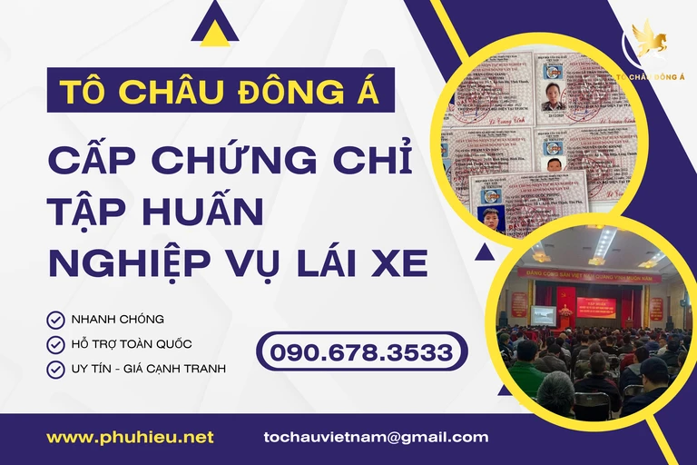 Cấp chứng chỉ tập huấn nghiệp vụ lái xe tại Hải Phòng