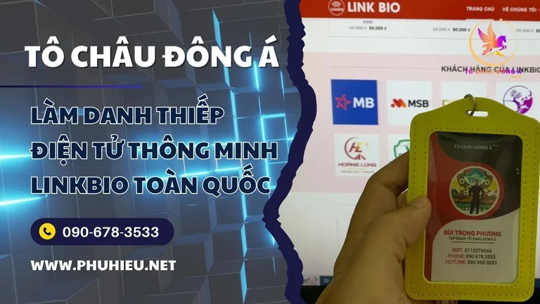 Danh thiếp điện tử thông minh Linkbio tại Bình Dương