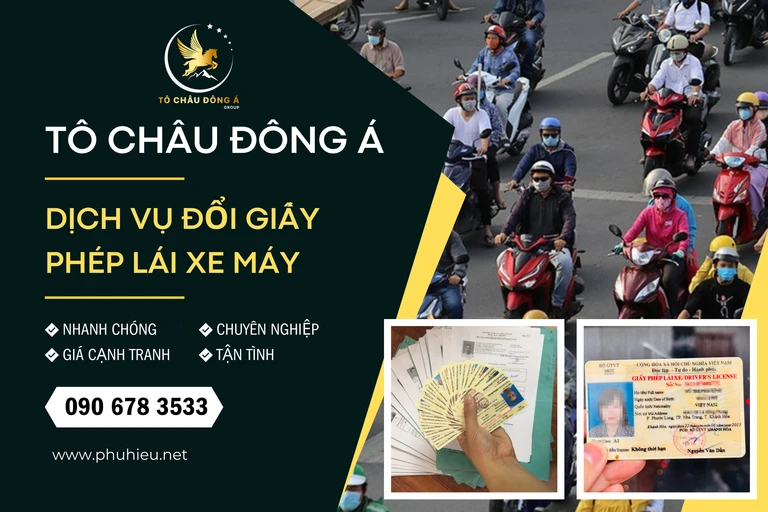 Đổi giấy phép lái xe máy tại Long An