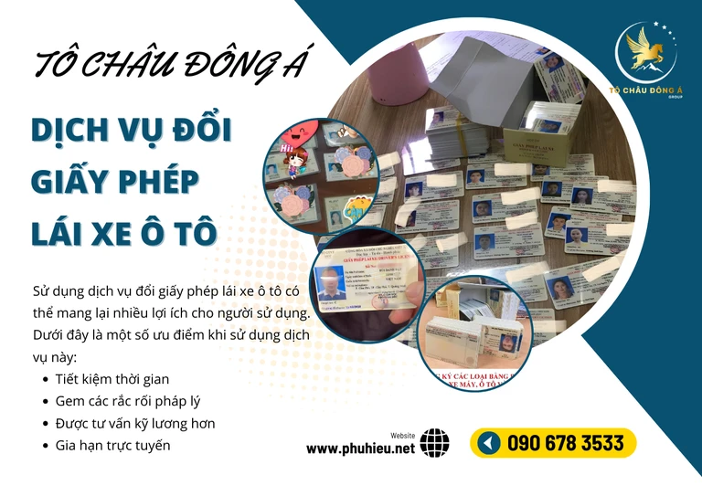 Dịch vụ đổi giấy phép lái xe ô tô tại Long An