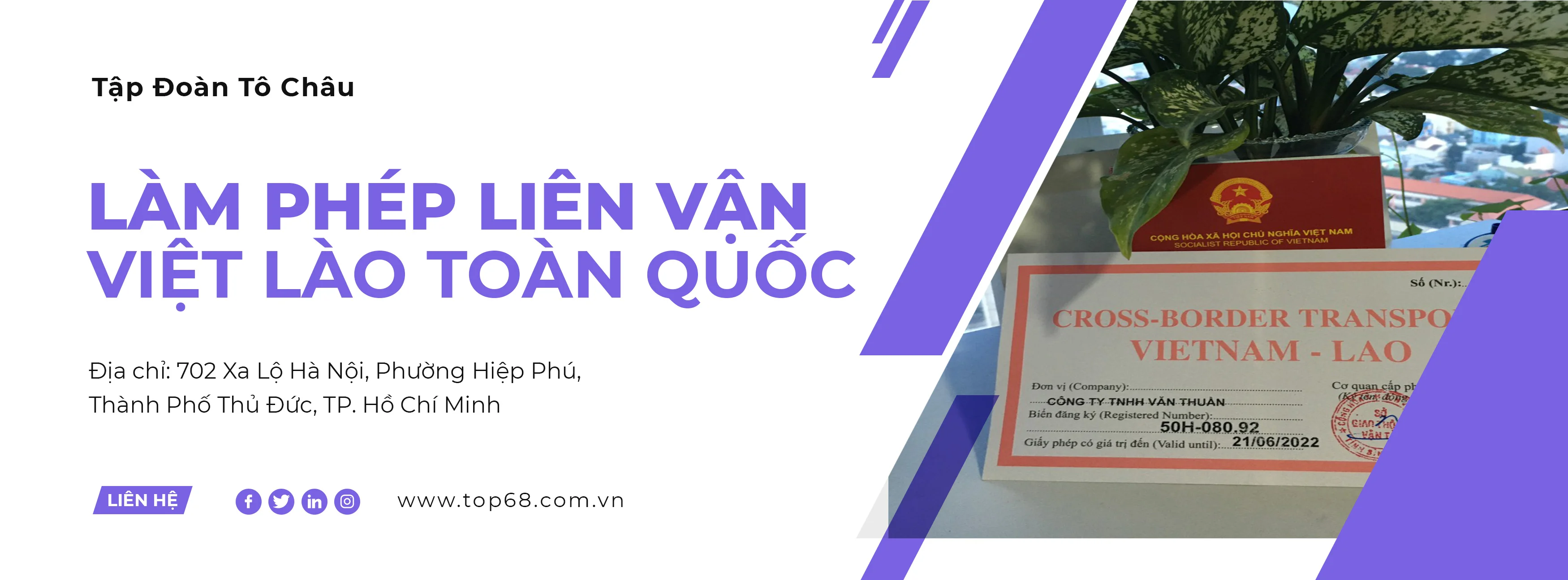 Giấy phép liên vận VIỆT - LÀO nhanh chóng 2019