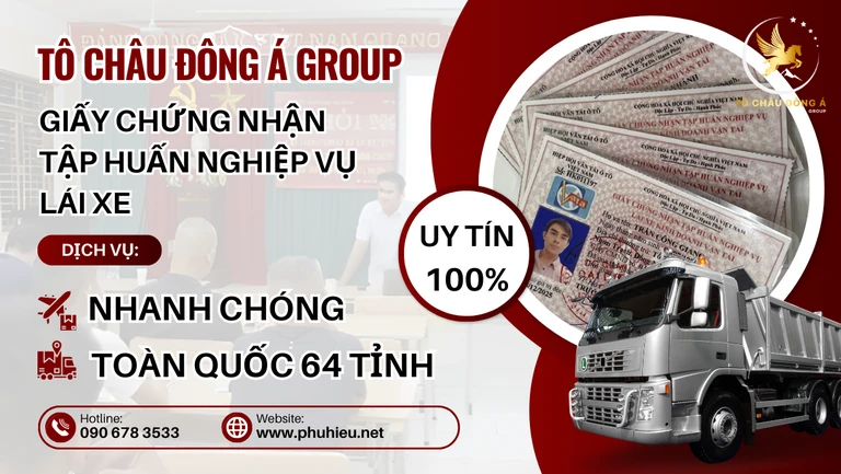 Mua giấy chứng nhận tập huấn nghiệp vụ lái xe Hà Nội nhanh chóng