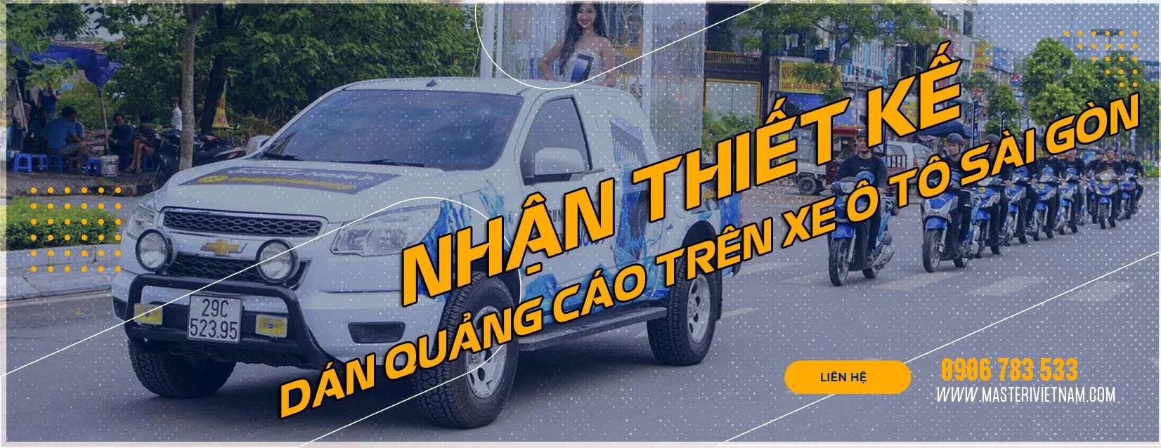 dan decal quang cao tren xe o to uy tin to chau