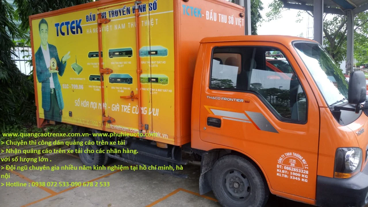 Dán quảng cáo trên xe tải