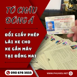 Dịch vụ đổi giấy phép lái xe máy tại Đồng Nai