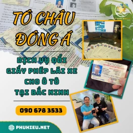 Dịch vụ đổi giấy phép lái xe ô tô tại Bắc Ninh